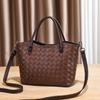 Bolsas para Mulheres 2025 Nova Bolsa Satchel de Grande Capacidade Bolsa de Ombro Transversal Moda de Alto Nível Bolsa Feminina para Deslocamento Bolsa Tecida Moderna