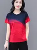 Camiseta de Manga Corta para Mujer Verano Nueva Secado Rápido Transpirable Casual Ropa de Bádminton Ropa para Correr Camiseta de Media Manga Top Deportivo