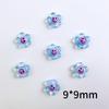 Novedad Caliente Flor Sonriente Girasol Joyería para Uñas Pequeña Fresca Color Caramelo Resina DIY Accesorios para Pinzas de Cabello