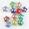 Cuentas de Resina de Forma Irregular Brillantes de Estilo Mixto con Agujeros, Cuentas con Purpurina Fina de Corazón y Estrella, Accesorios para Hacer Cadenas de Teléfono DIY