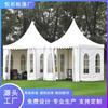 Carpa de dosel puntiaguda para exteriores de 6 x 6 m, estilo europeo, para grandes eventos, bodas, carpa blanca de aleación de aluminio para exposiciones.
