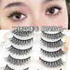 Pestañas Postizas Enteras Naimei de Una Pieza con Tallo Duro Tallo Transparente Estilo Natural COS Maquillaje Tailandés Pequeño Demonio Principiante Diario