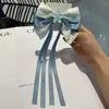 Nuevo Pasador de Pelo de Perla Estilo Chino Flor de Pelo Retro Celebridad de Internet Lazo con Borla Larga Pinza de Resorte para Mujeres Accesorio de Pelo