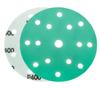 Suministro directo transfronterizo de hoja lijadora de esmeril verde Xin sun 150*125 mm disco de lija de película de terciopelo poroso de respaldo esmeril verde
