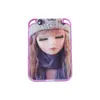 Espejo espejo de maquillaje plegable de mano de dibujos animados Barbie tarjeta mágica espejo pequeño de plástico fábrica al por mayor