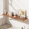 Estante de Pared Oculto de Una Sola Línea Estantería para Libros Colgante de Pared para Sala de Estar Estante Colgante de Pared para Dormitorio