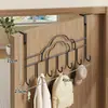 Colgador de Puerta, Cesta de Almacenamiento de Bolsos Multicapa, Organizador de Bolsos, Gancho Adhesivo para Abrigos y Sombreros, Soporte de Exhibición para Bolsos de Cuero