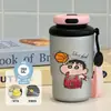Nueva taza térmica y conservadora de frío, serie de pintura al óleo, un regalo para niños pequeños, portátil para uso en exteriores, taza de café moderna para estudiantes