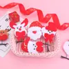 Nueva Pinza para el Cabello Navideña de Dibujos Animados Creativos Pinza para el Cabello Linda Infantil Papá Noel Navideño Estudiante Pequeño Regalo