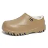 Zapatos de Trabajo Antideslizantes con Forro de Felpa y Suelas Gruesas al por Mayor para Uso en Casa y al Aire Libre, Zapatos de Algodón Impermeables y Antideslizantes para Catering y Trabajo de Chef