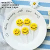 Estilo Ins Desenho Animado Decoração de Bolo de Aniversário Vela Flor Chapéu de Festa Urso Rosto Sorridente Coração Velas de Aniversário para Crianças