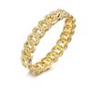 Pulsera de diamantes huecos fina para mujer galvanoplastia cadena retorcida personalizada hebilla fábrica fuente Europa y Estados Unidos venta al por mayor joyería de aleación