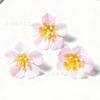 Cabeça de Flor de Pêssego Simulada 3cm DIY Roupas Corsage Acessórios de Enfeite de Cabeça Materiais Decoração Sala de Estar Doméstica Adereços para Fotos