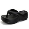Chinelo Feminino de Sola Grossa 2024 Moda Exterior Sandálias de Praia Confortável Versátil Estilo Europeu e Americano