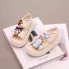 Sandalias de Moda de Dibujos Animados para Niños Verano 2025 Nuevas Sandalias de Punta Abierta para Niñas Sandalias Casuales de Suela Suave para Niños Sandalias de Una Tira