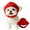 Sombrero a prueba de viento, popular, cálido, de gran venta para otoño e invierno, accesorio para la cabeza de Bulldog Francés, sombrero de perro tejido de nuevo estilo transfronterizo para mascotas para Halloween