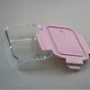 Fiambrera de Vidrio con Compartimento Especial Calentable para Horno de Microondas Tazón Sellado Conservador de Frescura Fiambrera 1000ML Dos Compartimentos Roto