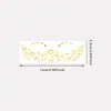 Pegatinas de tatuaje de maquillaje facial de oro de alta gama europeas y americanas transfronterizas, pegatinas de tatuaje temporal de maquillaje facial con purpurina para fiesta de lámina dorada