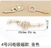 Fivela de Metal Estilo Simples Moderno Botão de Cheongsam Roupa Tang Hanfu Botão DIY Botão Costurado à Mão Botão Decorativo Novo Estilo Chinês Fivela de Fechadura