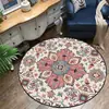 Alfombra Redonda de Terciopelo de Cristal para Sala de Estar, Mesa de Café, Alfombra Redonda, Esterilla para Cesta Colgante, Esterilla Redonda para Piso, Esterilla para Silla de Computadora, Esterilla para Silla Giratoria