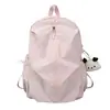 Mochila de Color Sólido Estilo Japonés Ins, Mochila Estilo Universitario para Estudiantes de Preparatoria y Universidad, Mochila Pequeña Ligera, Venta al por Mayor a partir de una Pieza