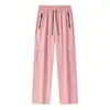 Pantalones de trabajo juveniles de talla europea transfronterizos, pantalones deportivos de moda estilo coreano para primavera y otoño, pantalones de chándal finos de corte holgado