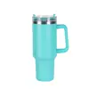 Taza de Coche de Primera Generación Transfronteriza de 40 oz Gran Capacidad Acero Inoxidable 304 con Asa de Vacío Aislamiento Térmico para Coche Taza de Hielo Portátil