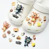 Jaja agujero zapatos accesorios divertidos lindos bocadillos zapatos DIY decoraciones hebilla de zapato desmontable zapato tridimensional flor