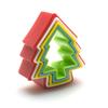 Molde para hornear juego de 5 piezas árbol de Navidad cortador de fruta flor molde para repujar cuchillo molde para cortar molde para galletas de azúcar