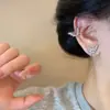 Presilha de Orelha Borboleta com Diamante Super Fada para Mulheres, Luxo Acessível, Brincos de Alta Qualidade, Presilha para Cartilagem da Orelha Sem Furo, Brincos Simples, Doces e Modernos