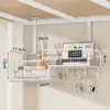 Estante de Pared para Dormitorio Estante de Almacenamiento Montado en la Pared junto a la Cama Colgador de Almacenamiento para Litera Superior de Dormitorio Cesta Colgante para Snacks