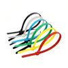 Brida de cables con hebilla aflojable, reutilizable, color blanco y negro, para jardinería