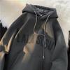 Sudadera con capucha para hombre de peso pesado 2026 Nuevo Versátil Estilo Americano Marca de Moda Top Chaqueta con Capucha y Estampado