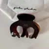 Serie de Color Caramelo Retro Pinza de Alto Nivel Versátil Etiqueta Dorada Acetato Pinza de Tiburón para el Cabello Accesorios para el Cabello Nuevo Estilo para Mujeres