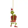 Grinch de Dibujos Animados Transfronterizo Acrílico de Doble Cara Colgante de Decoración para Árbol de Navidad Colgante Navideño Regalo Decoración Creativa