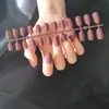 Venda Direta da Fábrica Peças de Manicure Curvas Planas Fosqueadas Tiras Multicor Unhas Prontas Patches de Unha Postiça Foscos