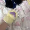 Estilo kig garra de bestia ajustadas garra guantes peludos producto terminado multicolor incluyendo guantes finos ribete cos lindo