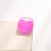 Anel Popular da Amazon em Resina com Design de Coração Colorido, Brilhante e Não Desbota, Anel Feminino de Alta Qualidade, Anel de Casal
