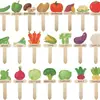 Transfronterizo 2026 Nuevo Producto Arte Floral de Madera Etiquetas de Verduras Etiquetas de Jardinería Etiquetas para Macetas