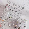 Q Pegatinas de Uñas de Oso Lindas Autocríticas 5D en Relieve Estéreo Oso Lindo Pegatinas de Arte de Uñas DIY Joyería Estilo Sl