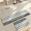 Felpudo para Puerta de Cocina que Absorbe Agua y Aceite, Alfombrilla Gruesa Antideslizante Resistente a la Suciedad para el Hogar, Alfombrilla de Piso para Cocina que Absorbe Agua y Aceite y es Antideslizante