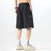Diseño de Logo Triángulo Verano 2026 Shorts Casuales Marca de Moda Retro Genial Pantalones Rectos Sueltos de Longitud Media para Hombre