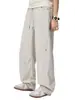 Ropa de Hombre Fengshe / Pantalones Anchos Nuevos para Hombre 2026, Pantalones Casuales de Pinzas Retro Americanos de Moda, Pantalones Sueltos de Paracaidista