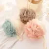 Bolinha de Banho Duas Cores 60g Esponja de Banho Grande Cor Suave Blocos de Cor Esfoliante de Banho Fabricante Atacado Esponja de Banho Rede Espumante Esfoliante de Costas Suprimentos de Banho