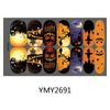 Pegatinas láser para uñas de Halloween, diseño de calabaza, calavera, murciélago, telaraña, explosiones transfronterizas, juego de bricolaje, joyería para uñas