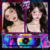Festival de Música Carnaval Tatuagem Facial Imitação Adesivo à Prova d'Água e de Suor Divertido e Fofo Blush de Celebridade da Internet Maquiagem Vibrante para Performance
