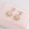 Versión coreana de pendientes de copo de nieve brillantes pendientes de temperamento y personalidad para mujer pendientes largos con borla colgante pendientes de strass E582