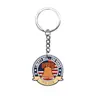Pingente de chaveiro de borracha macia em PVC com tema de Dia da Independência, chaveiro com elemento popular de feriado, pequeno presente, atacado transfronteiriço