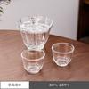 Set de Vidrio de Borosilicato Alto Tazón Pequeño Taza de Té Kung Fu Venta al por Mayor Taza Magnolia Taza de Té Transparente Taza para Velas Tapa Vaso