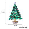 2024 novo broche de Natal Europa e Estados Unidos corsage mais vendido broche de árvore de Natal alfinete de neve fabricantes atacado